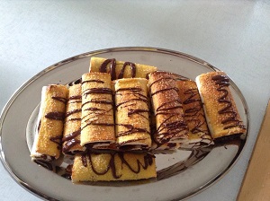 Rotolini dolci con Nutella