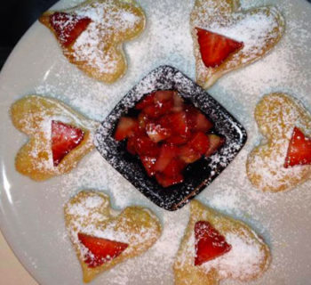 Cuori di mascarpone e fragole